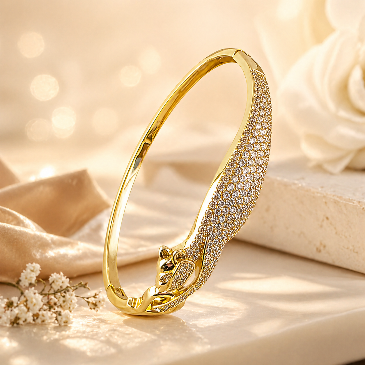 Kizara Dragon Crystal Cuff Bracelet - Image 3