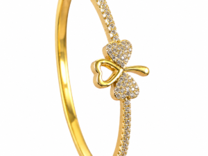 Kizara Heart Bow Crystal Bangle