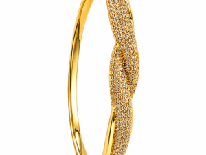 Kizara Eternal Lovers Knot Cuff – Anti-Tarnish Infinity Bracelet