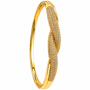 Kizara Eternal Lovers Knot Cuff – Anti-Tarnish Infinity Bracelet