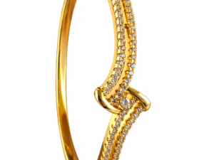 Kizara Infinity Twist Crystal Cuff – Anti-Tarnish Eternity Bangle