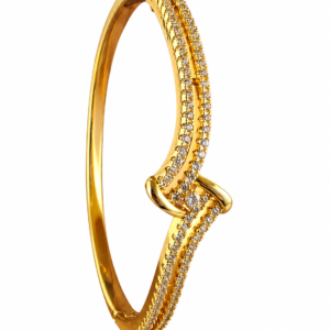 Kizara Infinity Twist Crystal Cuff – Anti-Tarnish Eternity Bangle