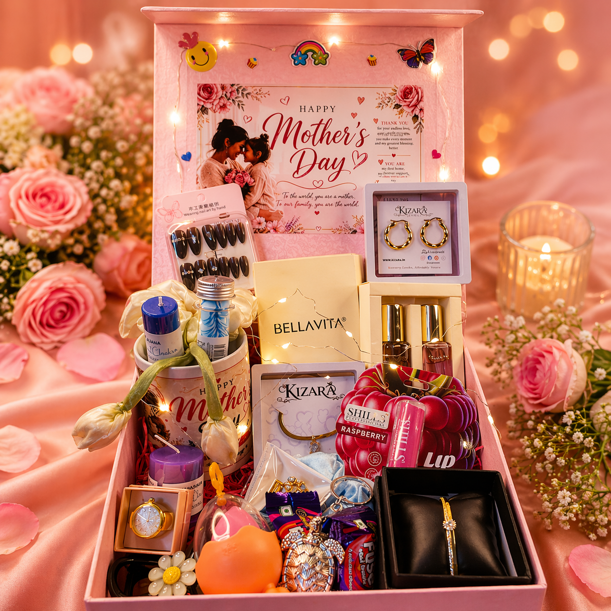 Mother’s Day Pink Luxury Gift Hamper 💖 | Premium Surprise Box for Mom