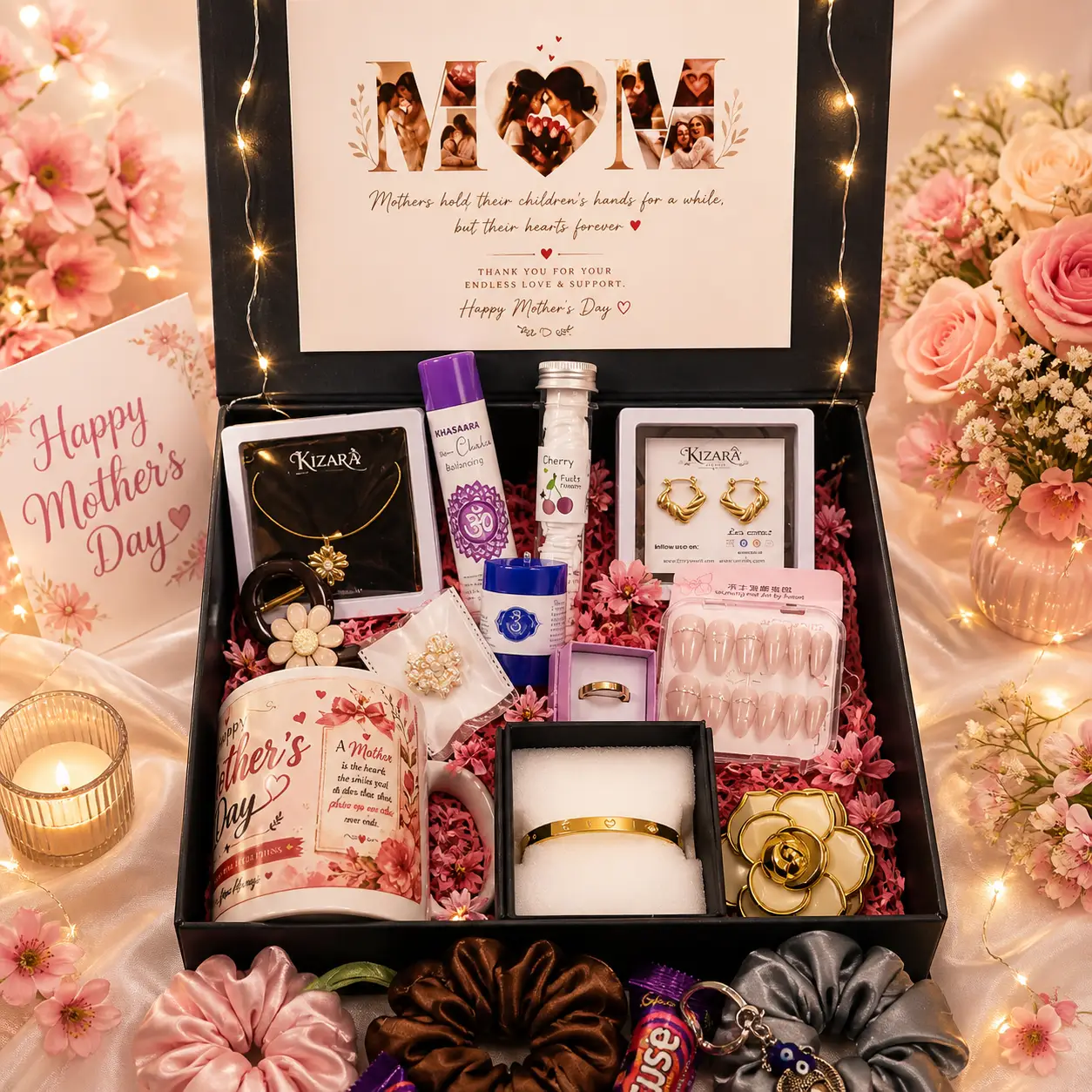 Kizara Mother’s Day Gift Hamper 💝 | Jewellery, Beauty & Cute Essentials Surprise Box