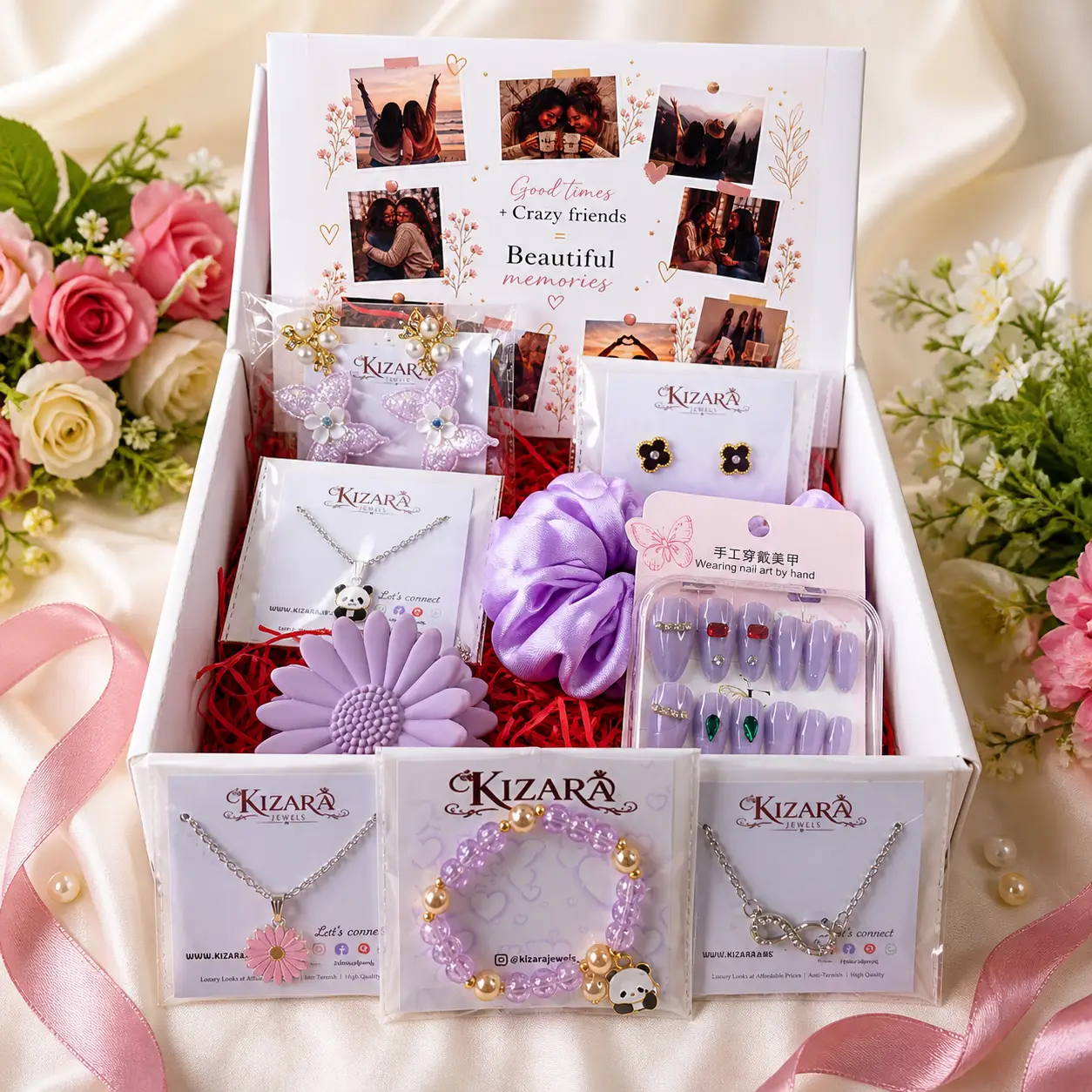 Kizara Mother’s Day Gift Hamper 💝 | Jewellery, Beauty & Cute Essentials Surprise Box