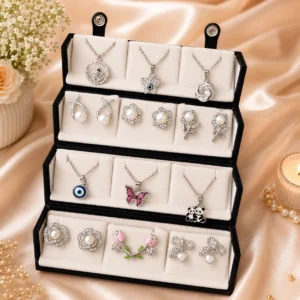 Kizara 12 Piece Jewellery Gift Box Set for Women & Girls | 6 Necklaces & 6 Pairs of Earrings | Premium Gift Combo