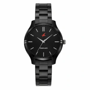 KIZARA Phantom Black Men's Watch | Premium Analog Wrist Watch with Black Stainless Steel Strap