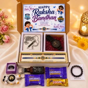 Raksha Bandhan Gift Hamper for Brother | 7 Premium Gifts | Rakhi Gift Box | Gift for Men
