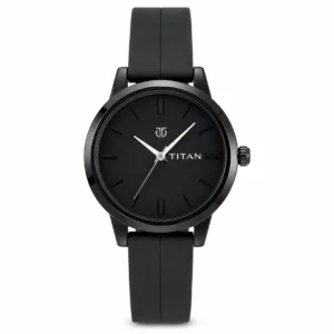 KIZARA Stealth Black Men's Watch | Premium Minimalist Analog Wrist Watch with Black Silicone Strap